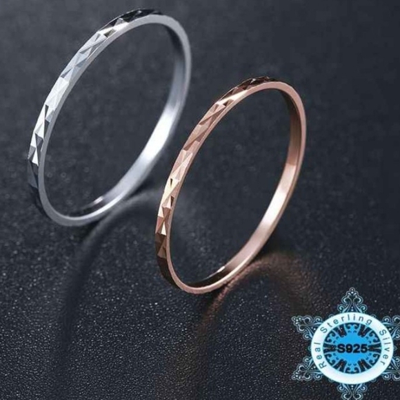 Boutique Jewelry - NEW 18k/.925 Rose Gold Dainty Stacking Midi Pinky Knuckle Ring‎